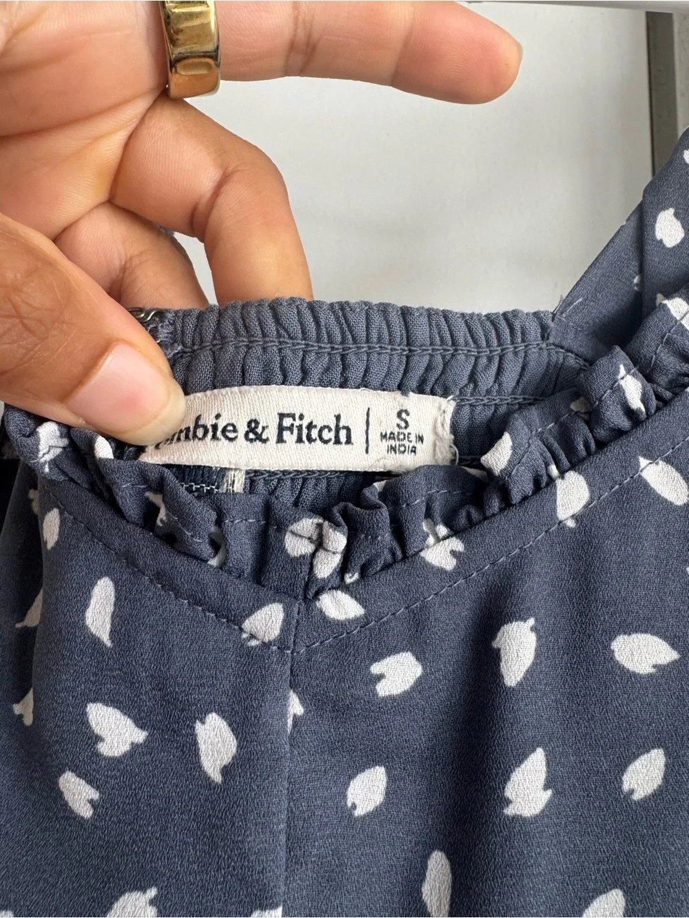 Navy Blue Polka Dot Maxi Dress - Women